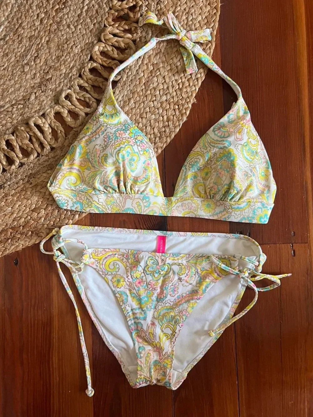 Victoria Secret paisley 2000s bikini y2k